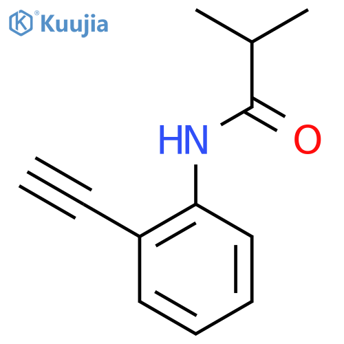 N-(2-ethynylphenyl)-2-methylpropanamide structure