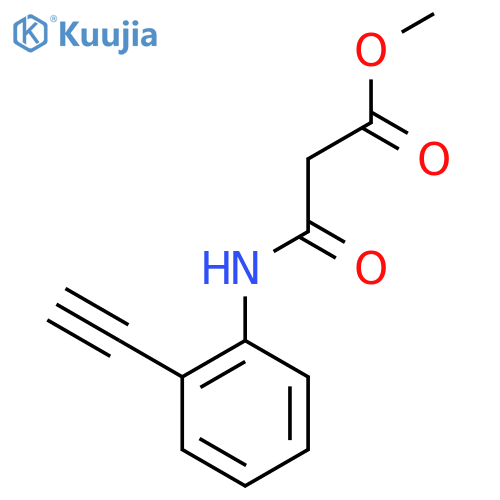 Methyl 2-[(2-ethynylphenyl)carbamoyl]acetate structure