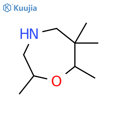 1,4-Oxazepine, hexahydro-2,6,6,7-tetramethyl- structure