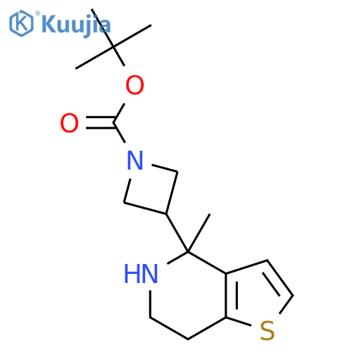 tert-butyl 3-{4-methyl-4H,5H,6H,7H-thieno3,2-cpyridin-4-yl}azetidine-1-carboxylate structure