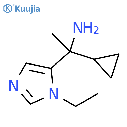 1H-Imidazole-5-methanamine, α-cyclopropyl-1-ethyl-α-methyl- structure