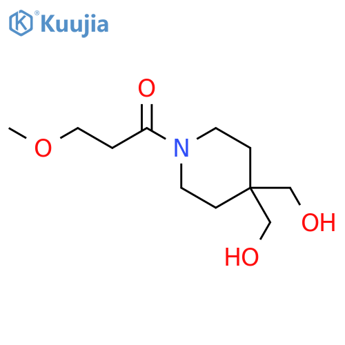 1-Propanone, 1-[4,4-bis(hydroxymethyl)-1-piperidinyl]-3-methoxy- structure