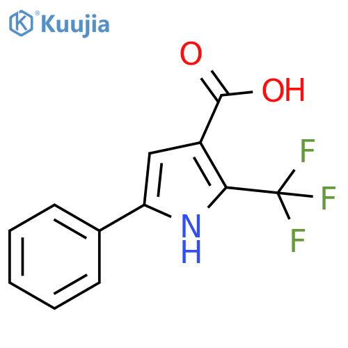 1H-Pyrrole-3-carboxylic acid, 5-phenyl-2-(trifluoromethyl)- structure