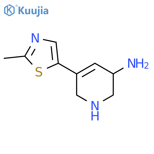 5-(2-Methyl-1,3-thiazol-5-yl)-1,2,3,6-tetrahydropyridin-3-amine structure