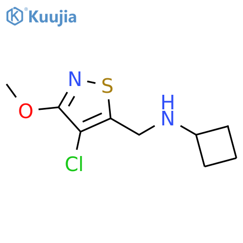 5-Isothiazolemethanamine, 4-chloro-N-cyclobutyl-3-methoxy- structure
