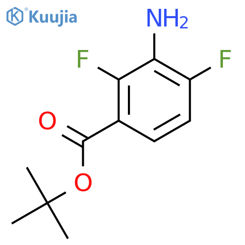 Tert-butyl 3-amino-2,4-difluorobenzoate structure