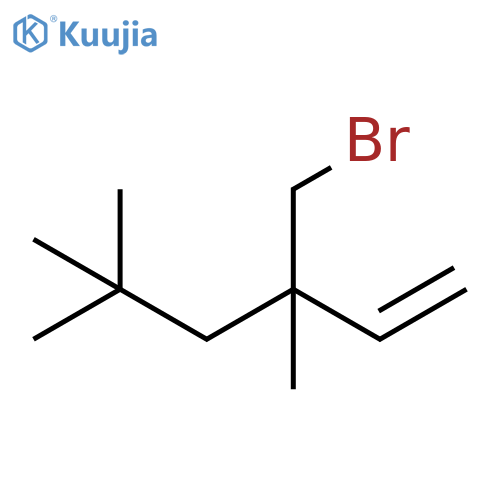 1-Hexene, 3-(bromomethyl)-3,5,5-trimethyl- structure