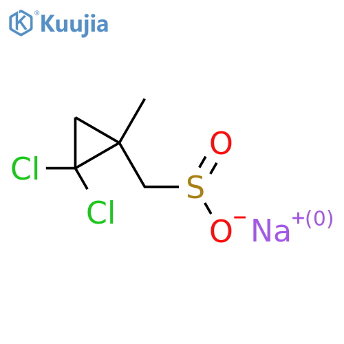 Sodium (2,2-dichloro-1-methylcyclopropyl)methanesulfinate structure