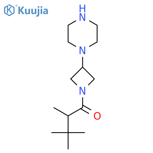 2,3,3-Trimethyl-1-[3-(piperazin-1-yl)azetidin-1-yl]butan-1-one structure