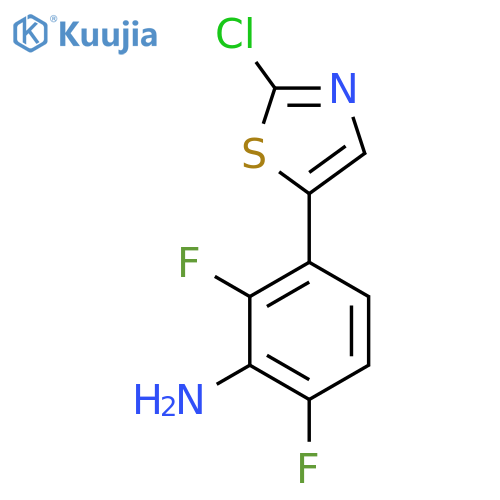 3-(2-Chloro-1,3-thiazol-5-yl)-2,6-difluoroaniline structure