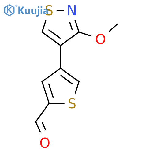 4-(3-Methoxy-1,2-thiazol-4-yl)thiophene-2-carbaldehyde structure