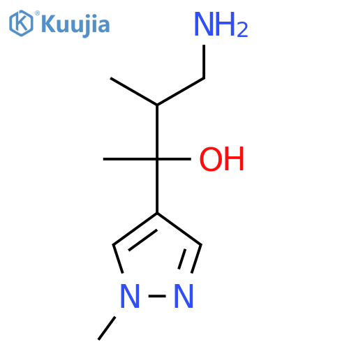 1H-Pyrazole-4-methanol, α-(2-amino-1-methylethyl)-α,1-dimethyl- structure