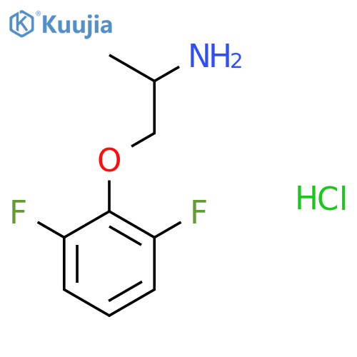 1-(2,6-Difluorophenoxy)propan-2-amine hydrochloride structure