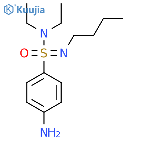 4-amino-N-butyl-N,N-diethylbenzene-1-sulfonoimidamide structure