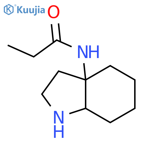 Propanamide, N-(octahydro-3aH-indol-3a-yl)- structure