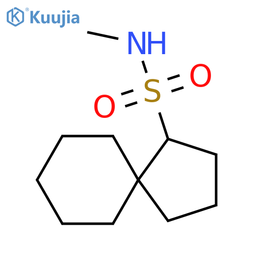 Spiro[4.5]decane-1-sulfonamide, N-methyl- structure