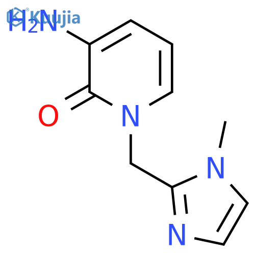3-amino-1-(1-methyl-1H-imidazol-2-yl)methyl-1,2-dihydropyridin-2-one structure