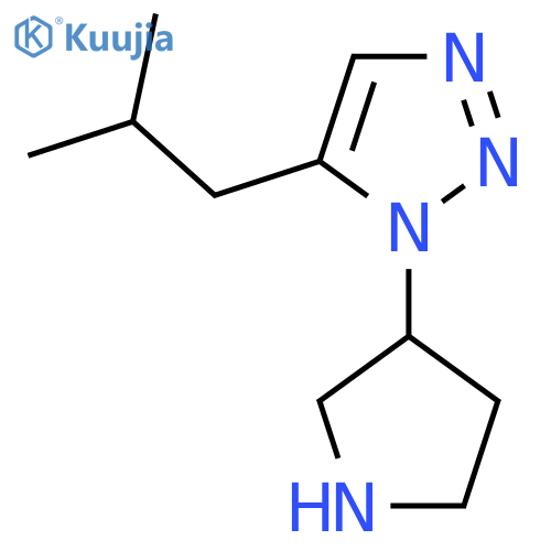 5-(2-methylpropyl)-1-(pyrrolidin-3-yl)-1H-1,2,3-triazole structure