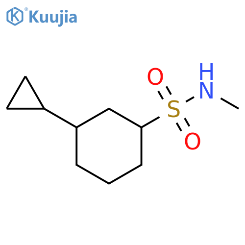 Cyclohexanesulfonamide, 3-cyclopropyl-N-methyl- structure