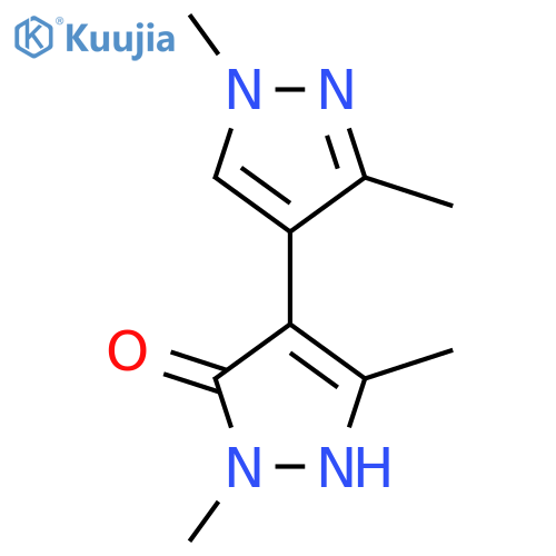 4-(1,3-dimethyl-1H-pyrazol-4-yl)-1,3-dimethyl-1H-pyrazol-5-ol structure