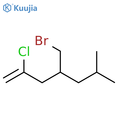 1-Heptene, 4-(bromomethyl)-2-chloro-6-methyl- structure