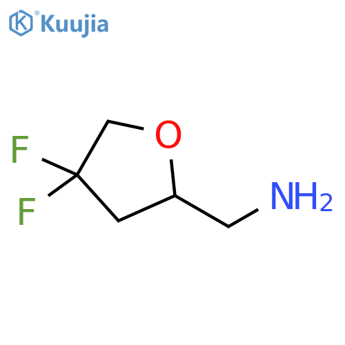 (4,4-difluorooxolan-2-yl)methanamine structure