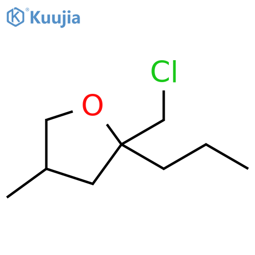 Furan, 2-(chloromethyl)tetrahydro-4-methyl-2-propyl- structure