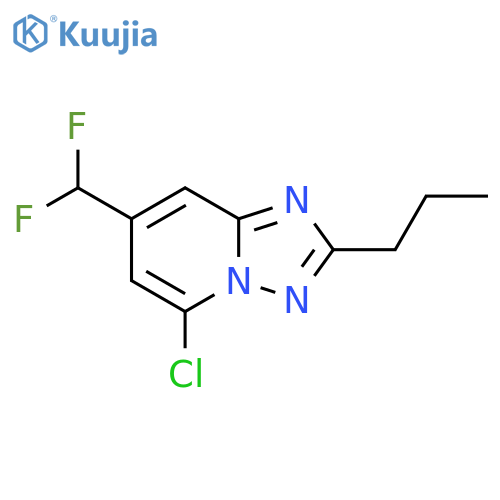 5-chloro-7-(difluoromethyl)-2-propyl-1,2,4triazolo1,5-apyridine structure