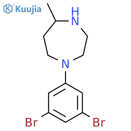 1-(3,5-Dibromophenyl)-5-methyl-1,4-diazepane structure