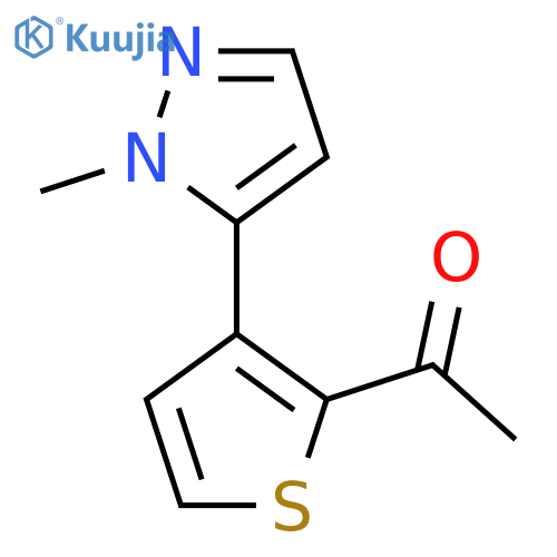 1-[3-(1-methyl-1H-pyrazol-5-yl)thiophen-2-yl]ethan-1-one structure