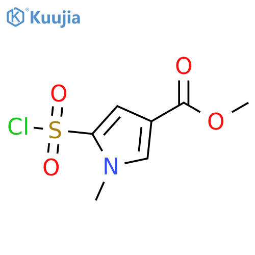 methyl 5-(chlorosulfonyl)-1-methyl-1H-pyrrole-3-carboxylate structure