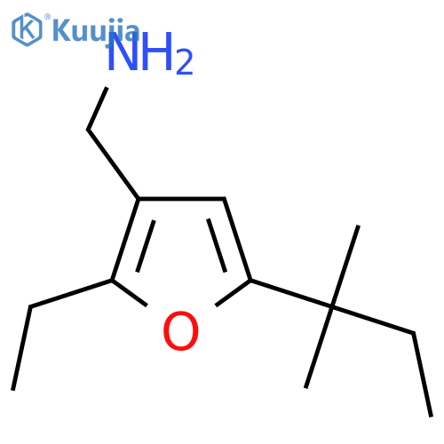 [2-Ethyl-5-(2-methylbutan-2-yl)furan-3-yl]methanamine structure