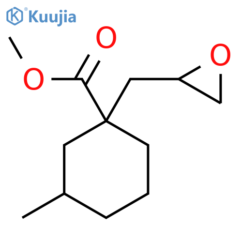 Methyl 3-methyl-1-[(oxiran-2-yl)methyl]cyclohexane-1-carboxylate structure
