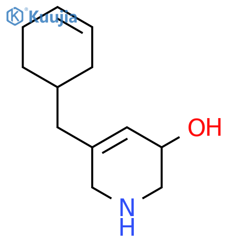 5-[(Cyclohex-3-en-1-yl)methyl]-1,2,3,6-tetrahydropyridin-3-ol structure