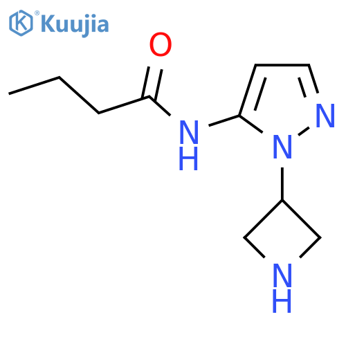 N-1-(azetidin-3-yl)-1H-pyrazol-5-ylbutanamide structure