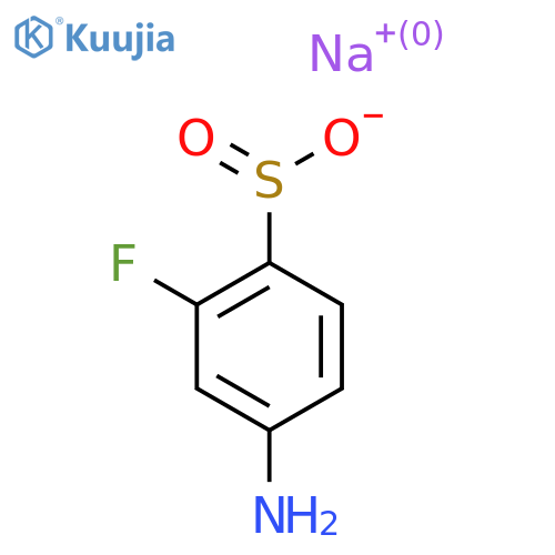 Sodium 4-amino-2-fluorobenzene-1-sulfinate structure