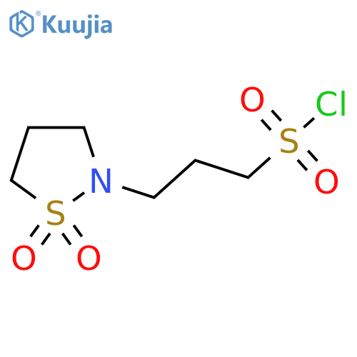 3-(1,1-dioxo-1lambda6,2-thiazolidin-2-yl)propane-1-sulfonyl chloride structure