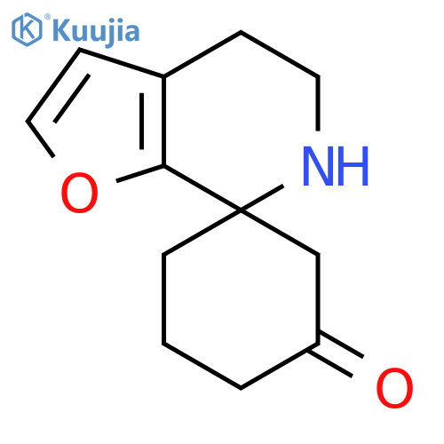 5',6'-dihydro-4'H-spirocyclohexane-1,7'-furo2,3-cpyridine-5-one structure