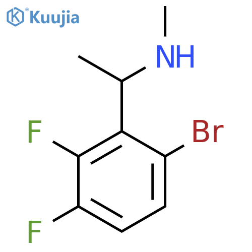 1-(6-bromo-2,3-difluorophenyl)ethyl(methyl)amine structure