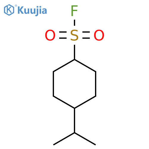 4-(propan-2-yl)cyclohexane-1-sulfonyl fluoride structure