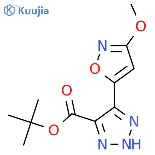 tert-butyl 5-(3-methoxy-1,2-oxazol-5-yl)-1H-1,2,3-triazole-4-carboxylate structure