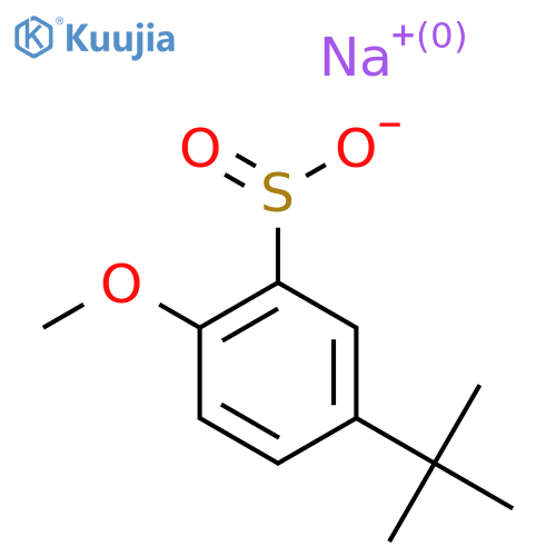 Sodium 5-(tert-butyl)-2-methoxybenzenesulfinate structure