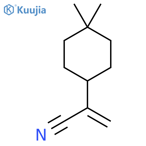 2-(4,4-dimethylcyclohexyl)prop-2-enenitrile structure