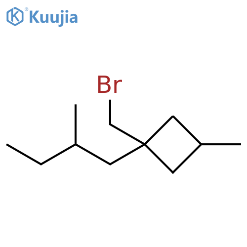 Cyclobutane, 1-(bromomethyl)-3-methyl-1-(2-methylbutyl)- structure