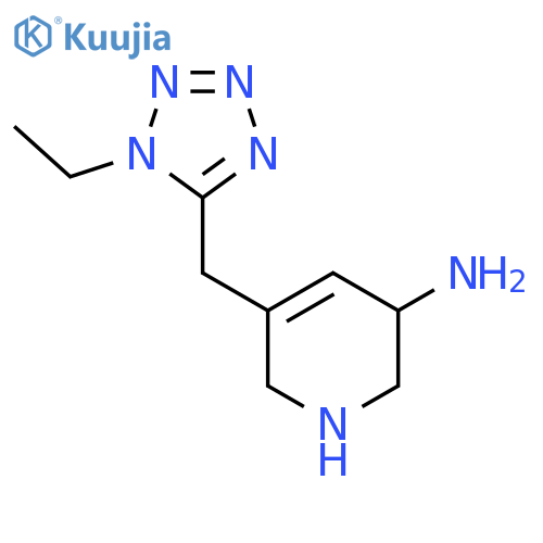 5-[(1-ethyl-1H-1,2,3,4-tetrazol-5-yl)methyl]-1,2,3,6-tetrahydropyridin-3-amine structure