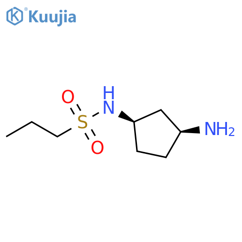 1-Propanesulfonamide, N-[(1R,3S)-3-aminocyclopentyl]-, rel- structure