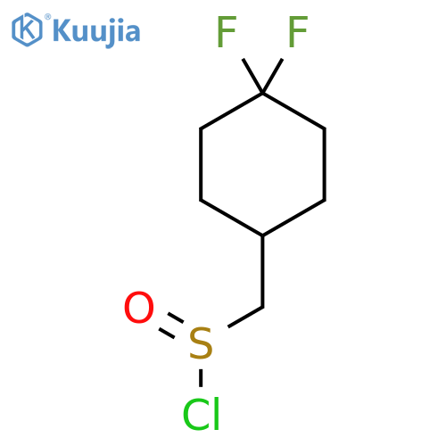 (4,4-Difluorocyclohexyl)methanesulfinic chloride structure