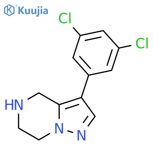 3-(3,5-dichlorophenyl)-4H,5H,6H,7H-pyrazolo[1,5-a]pyrazine structure
