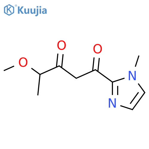 4-methoxy-1-(1-methyl-1H-imidazol-2-yl)pentane-1,3-dione structure