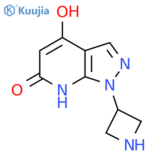 1-(azetidin-3-yl)-1H-pyrazolo3,4-bpyridine-4,6-diol structure